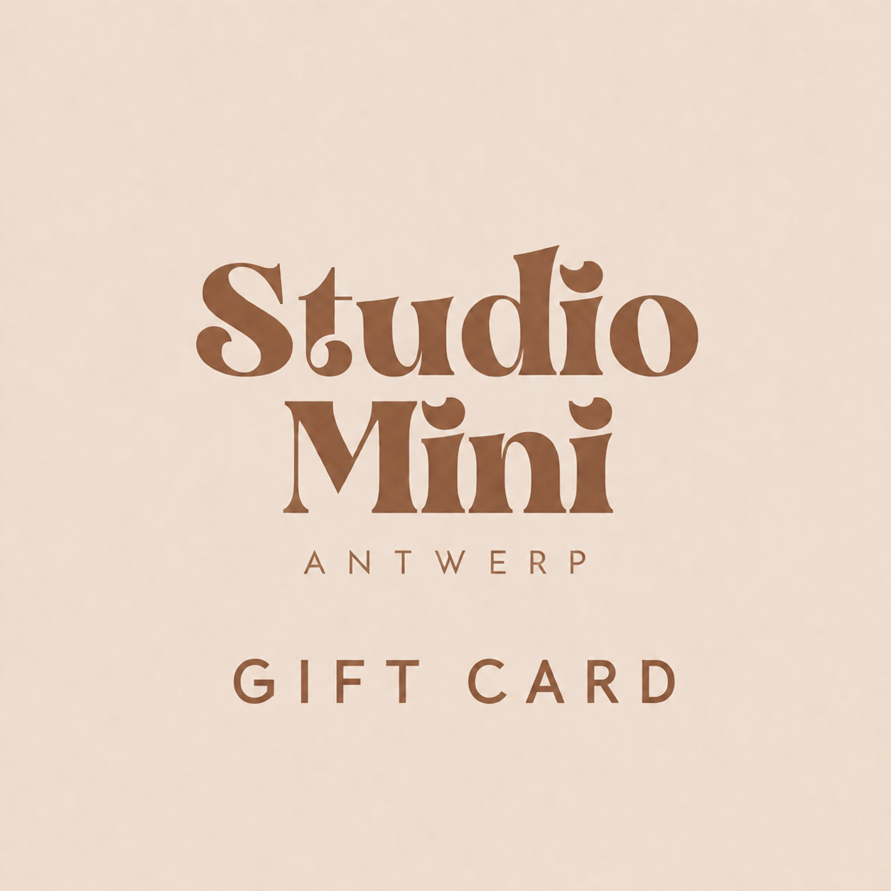 Studio mini Antwerp Giftcard