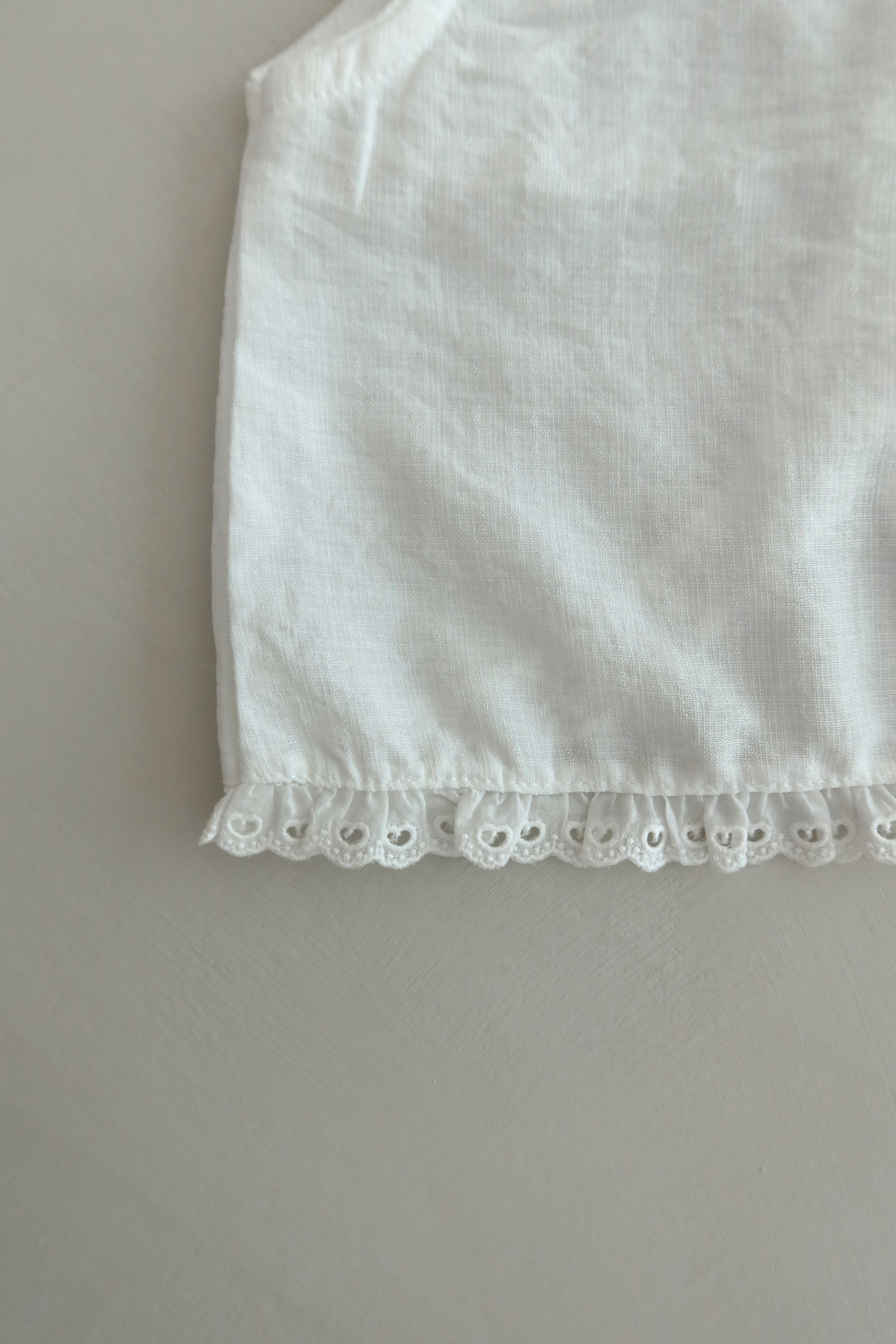 Slit blouse - White