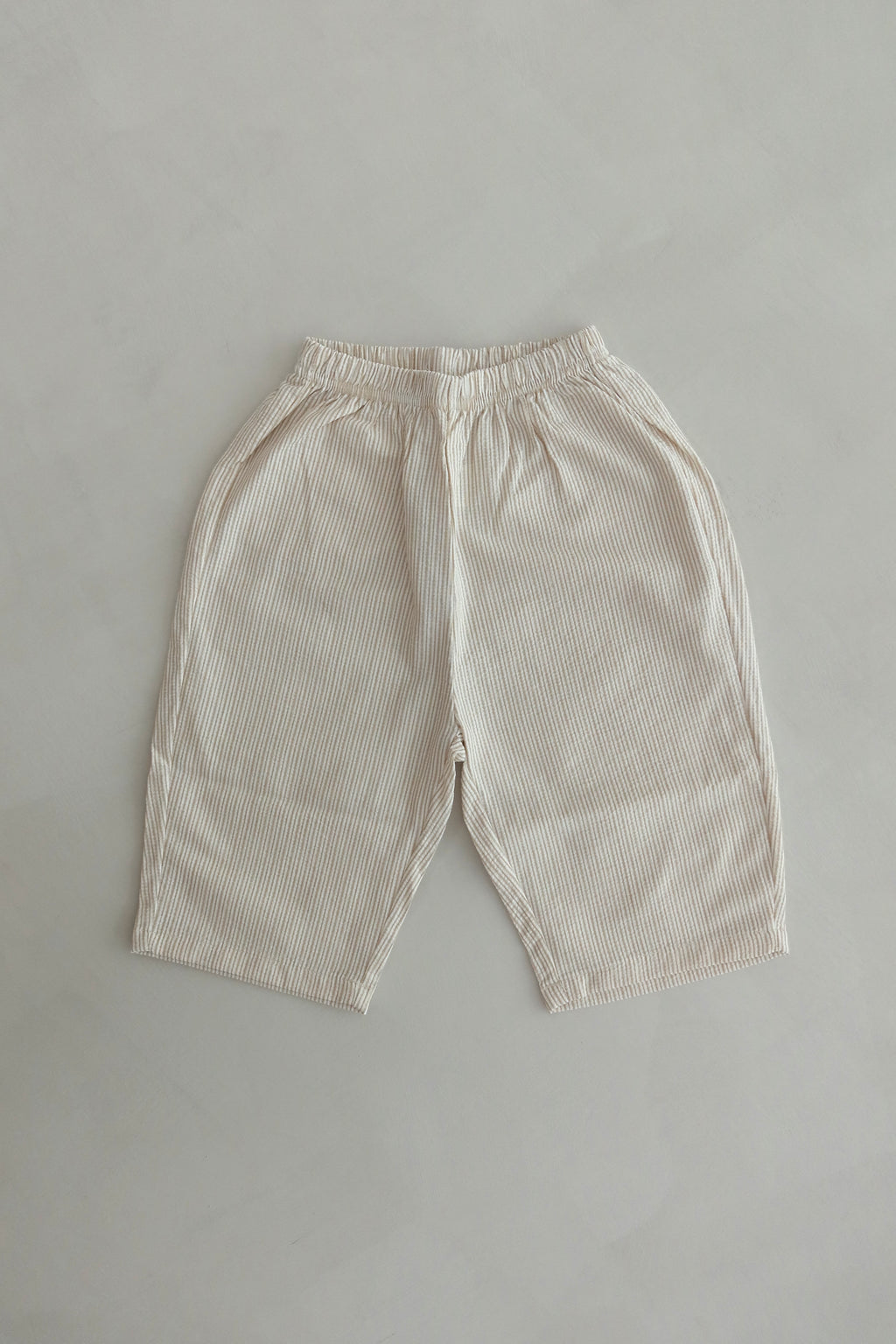 Striped wide pants - Beige