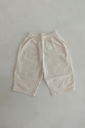 Striped wide pants - Beige