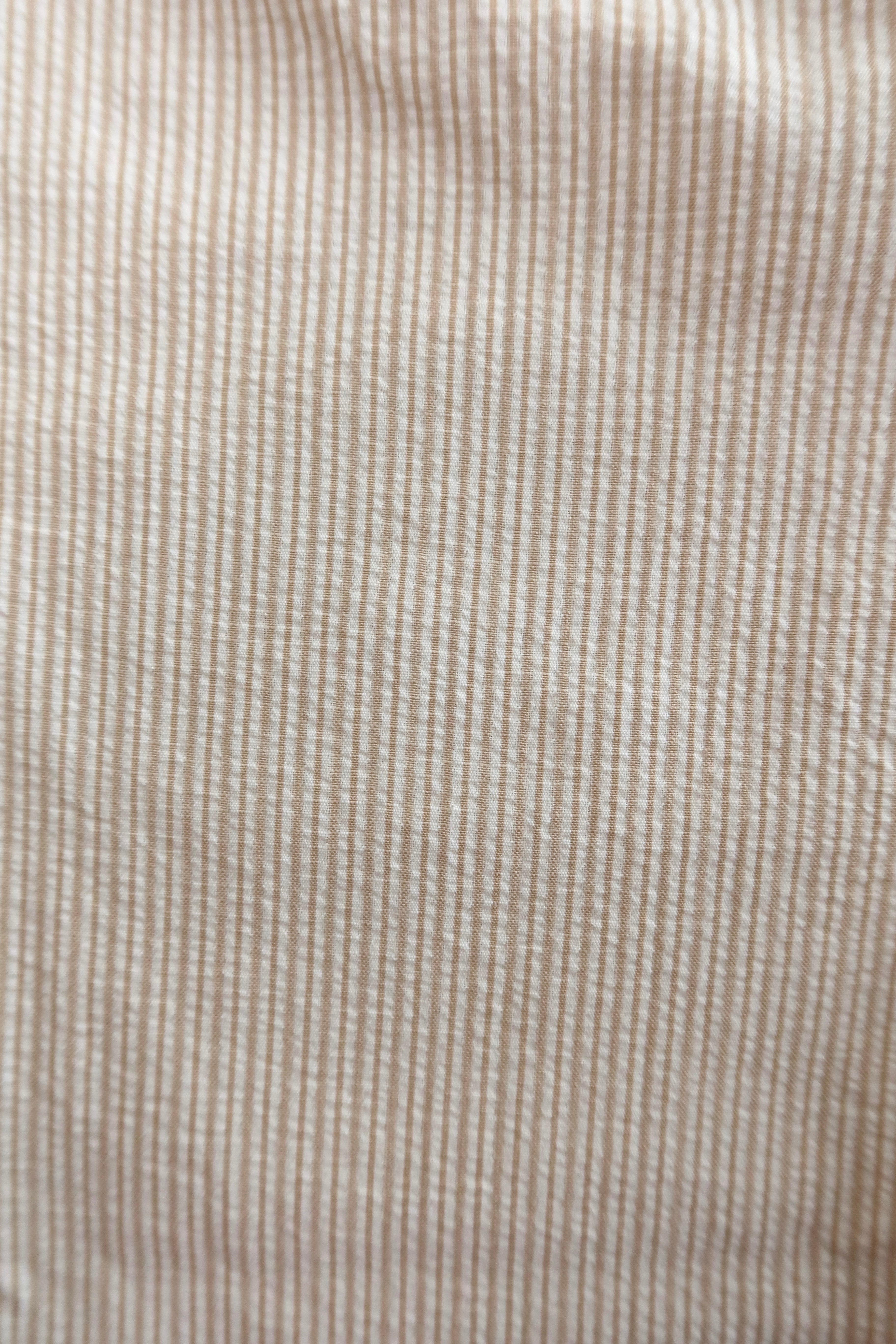 Striped wide pants - Beige