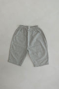 Striped wide pants - Black