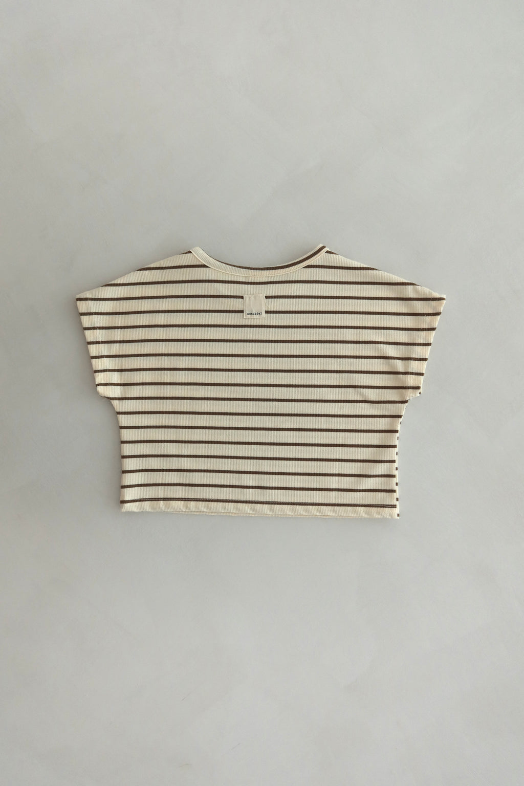 Oversized Striped Tee - Creme