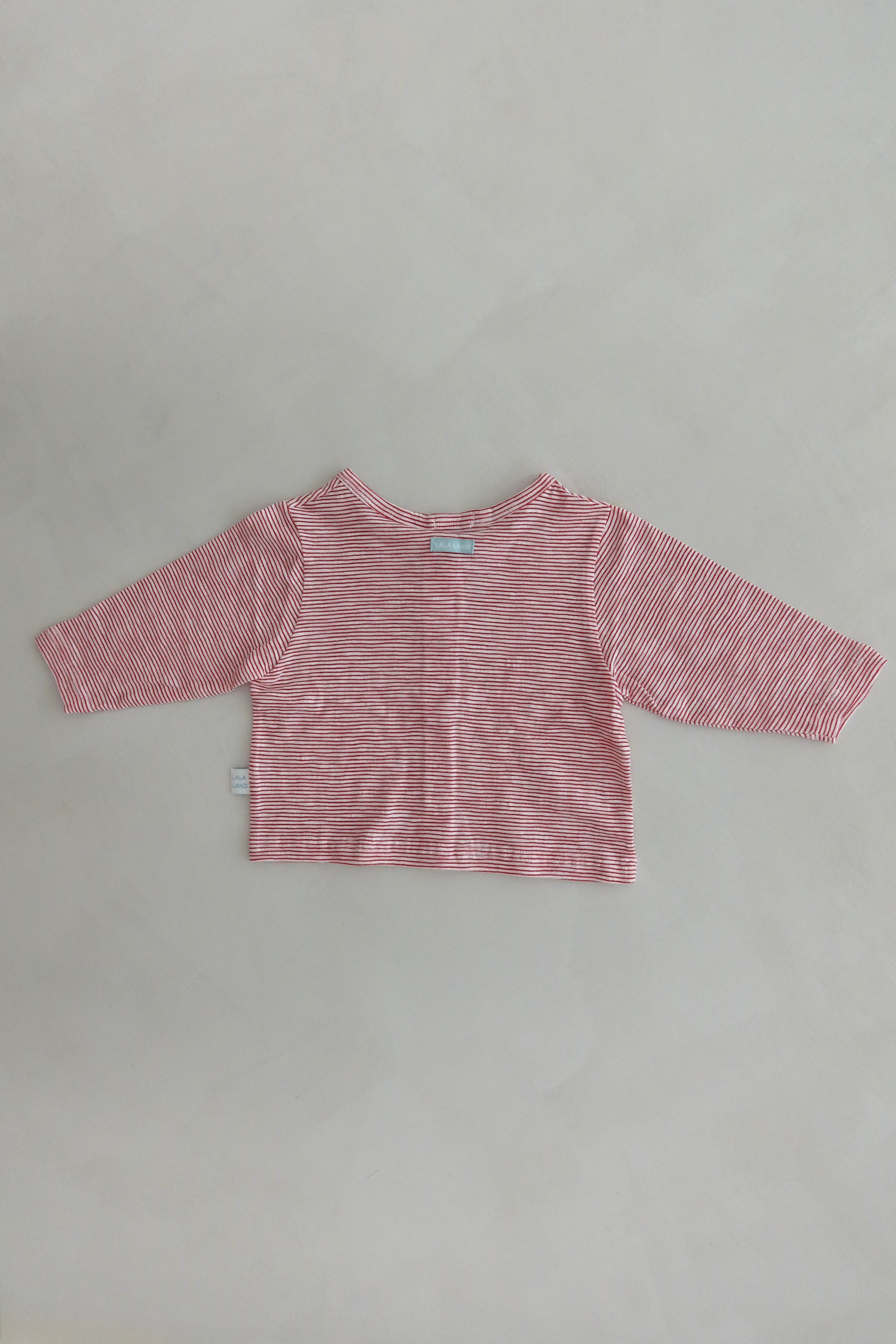 Stripe cardigan - Red