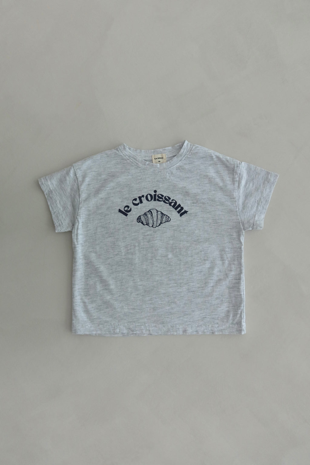 Croissant Tee - Gray
