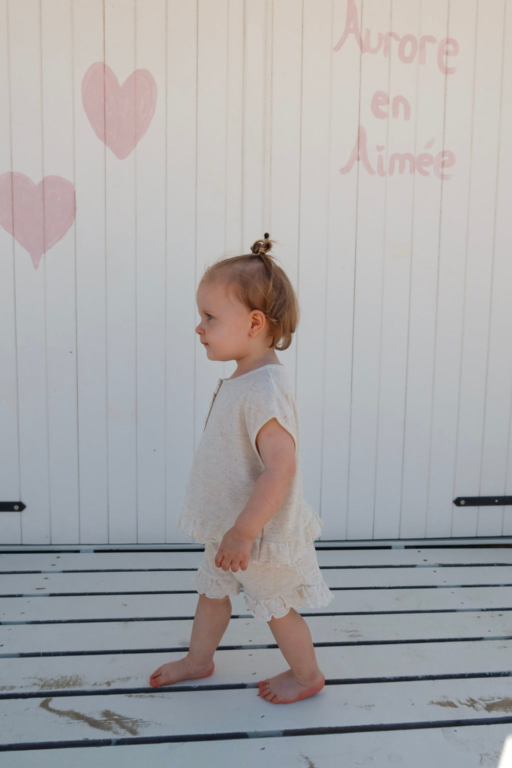 Frill set - Beige