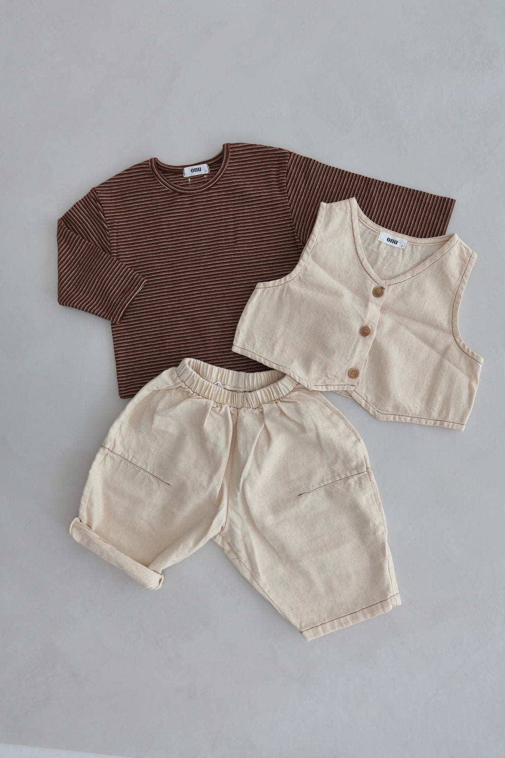 Onu stripe long sleeve - Brown