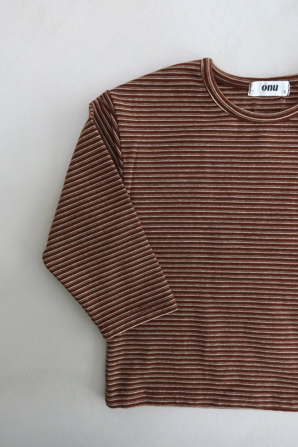 Onu stripe long sleeve - Brown