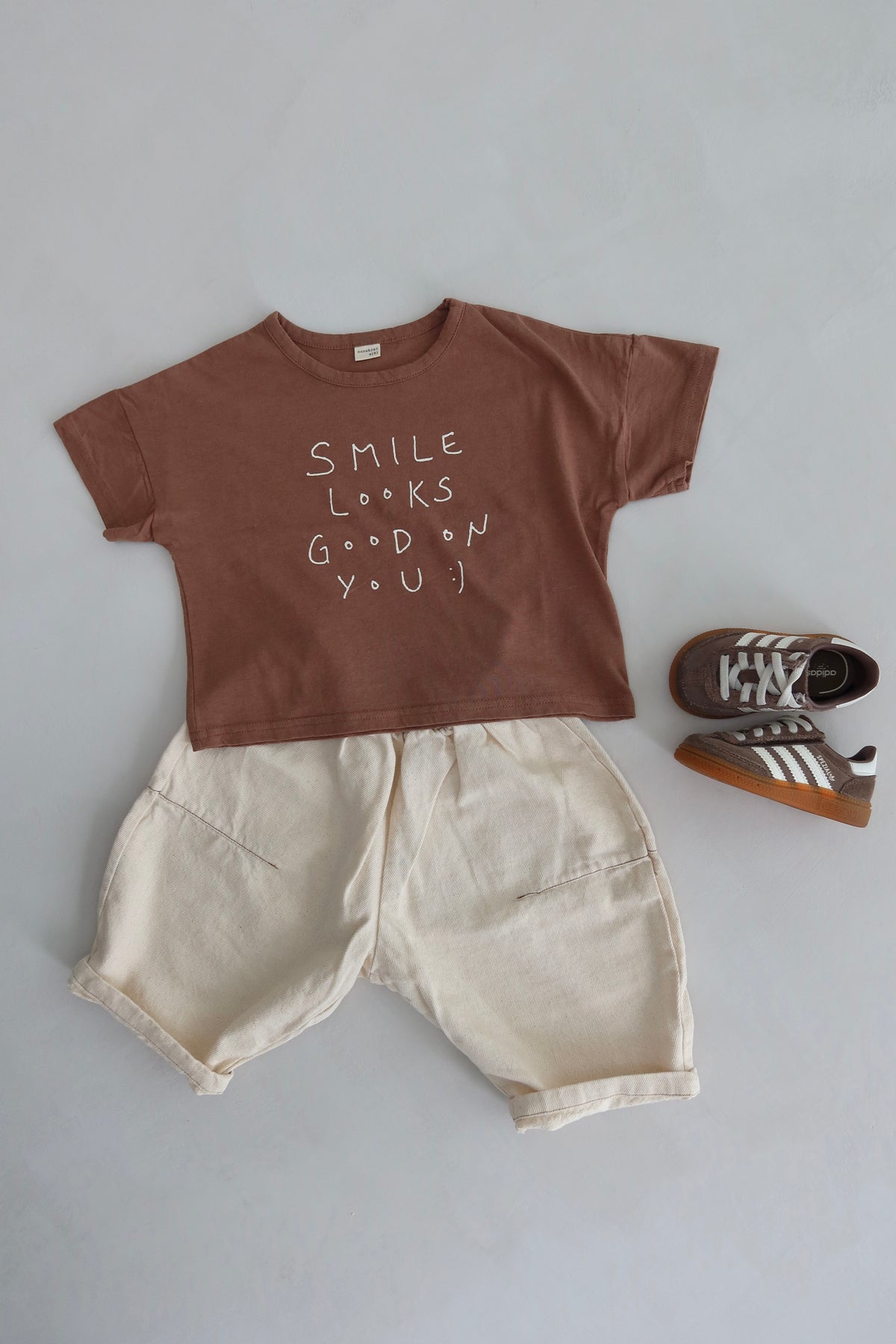 Smile tee - Brown