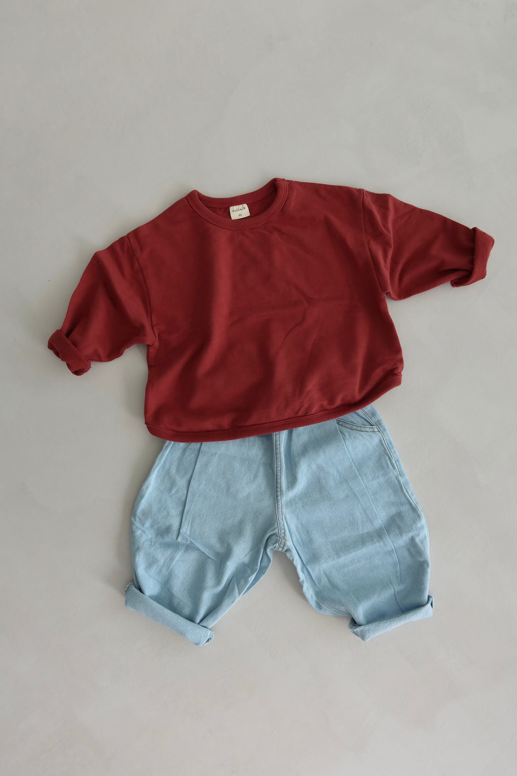 Plain sweater - Wine