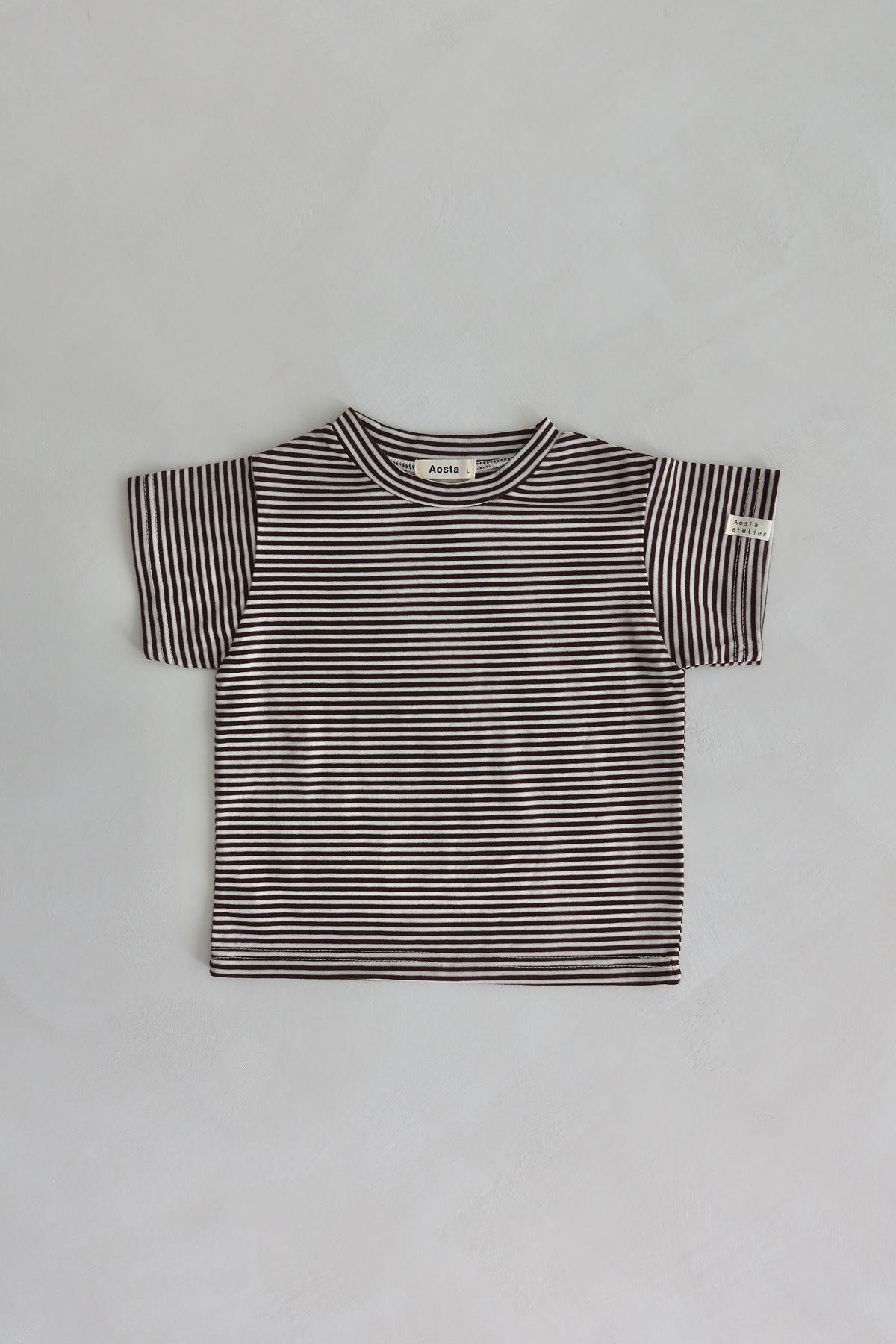 Striped tee - Brown