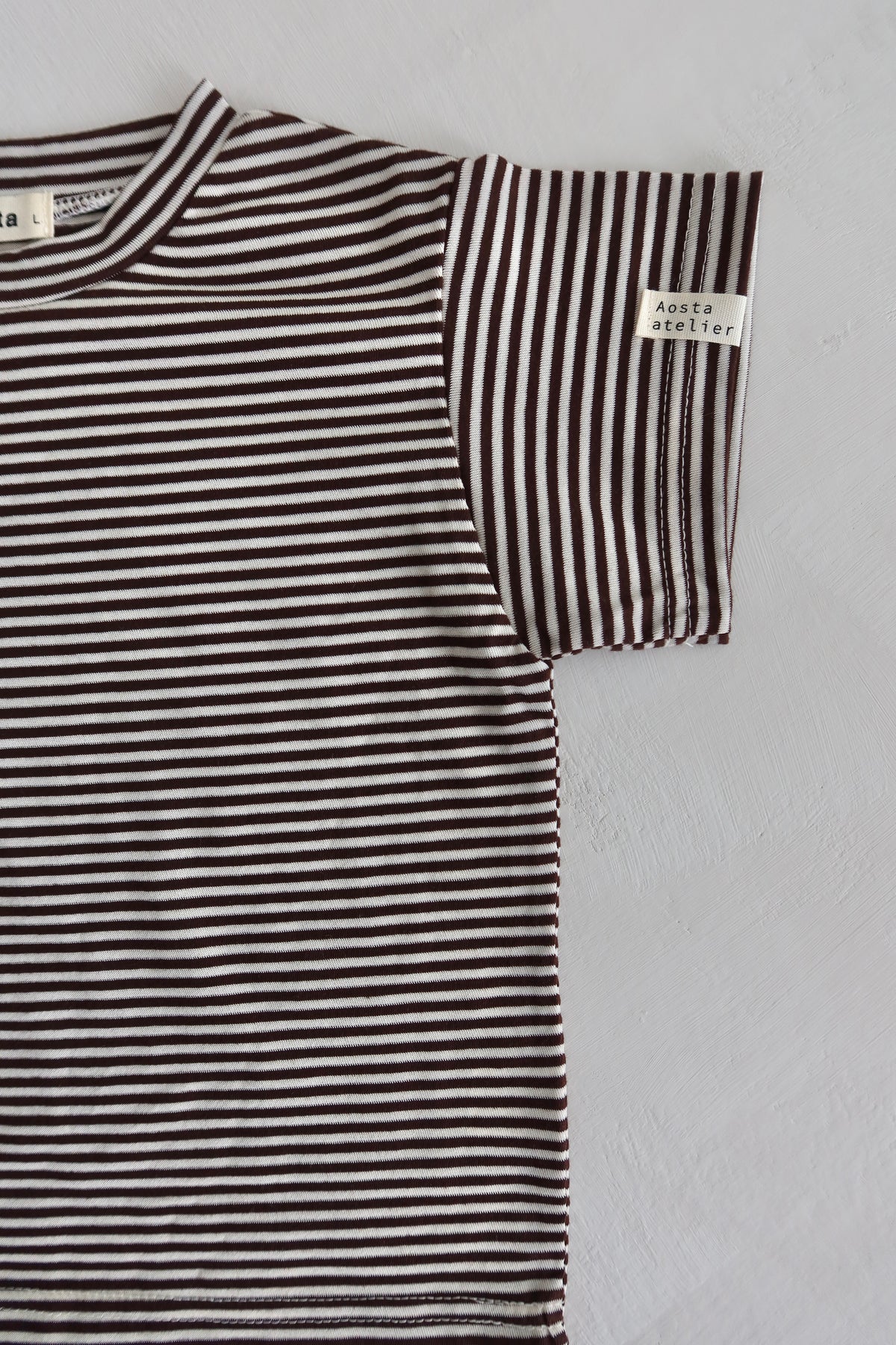 Striped tee - Brown