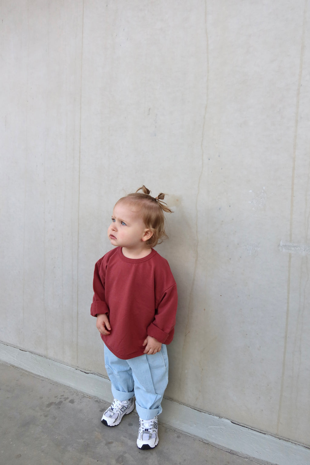 Plain sweater - Wine