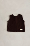 Split gilet - Brown