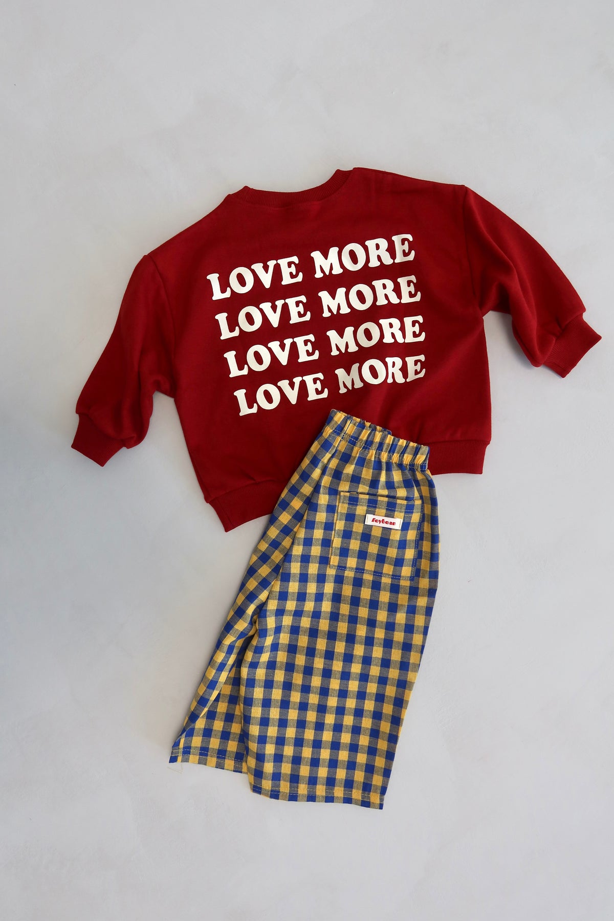 Check pants - Yellow/Blue