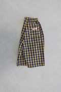 Check pants - Yellow/Blue