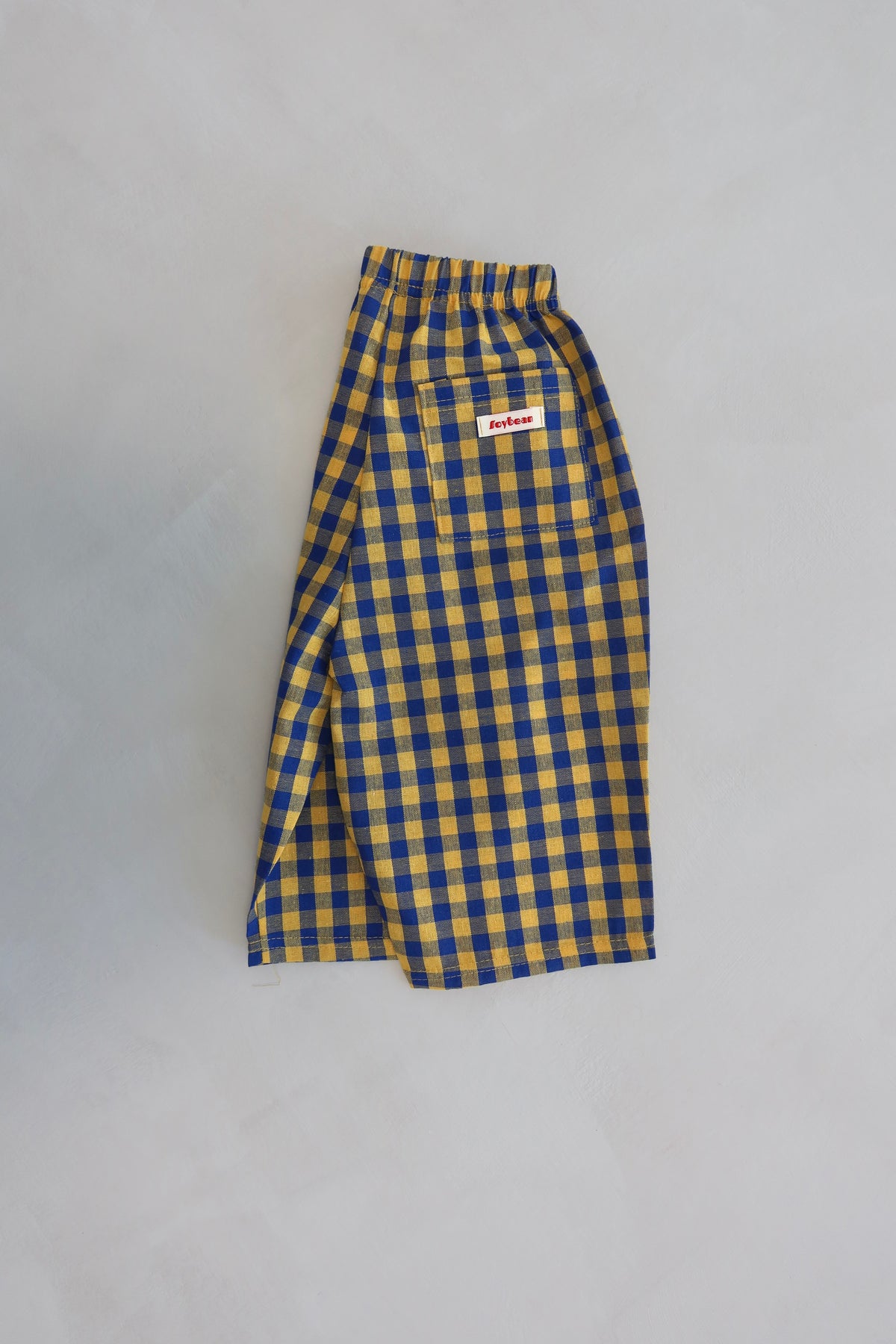 Check pants - Yellow/Blue