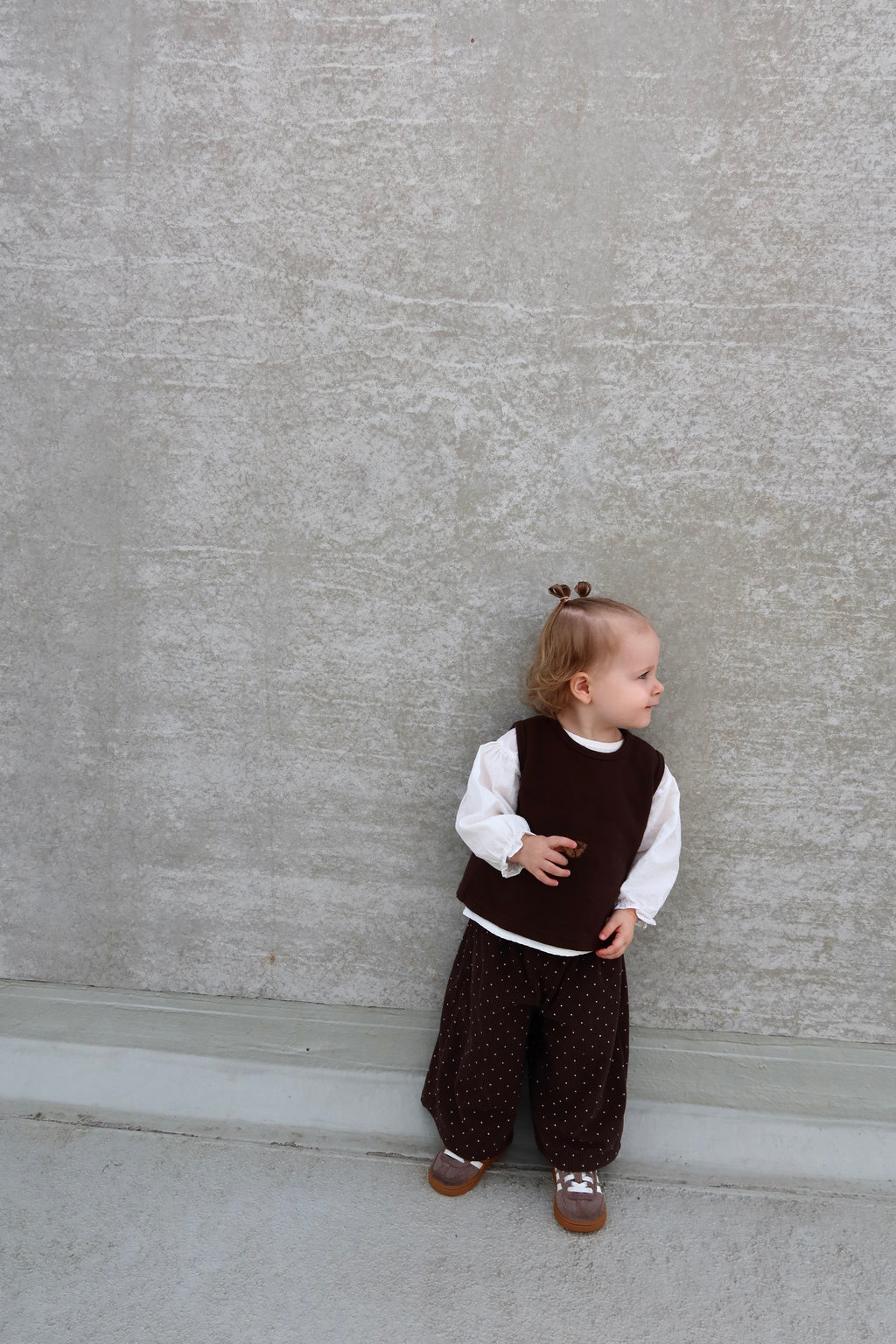 Dots pants - Brown