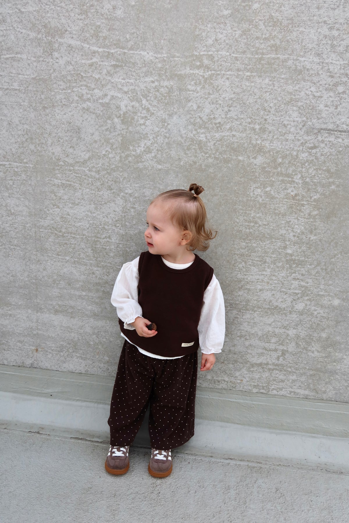 Split gilet - Brown