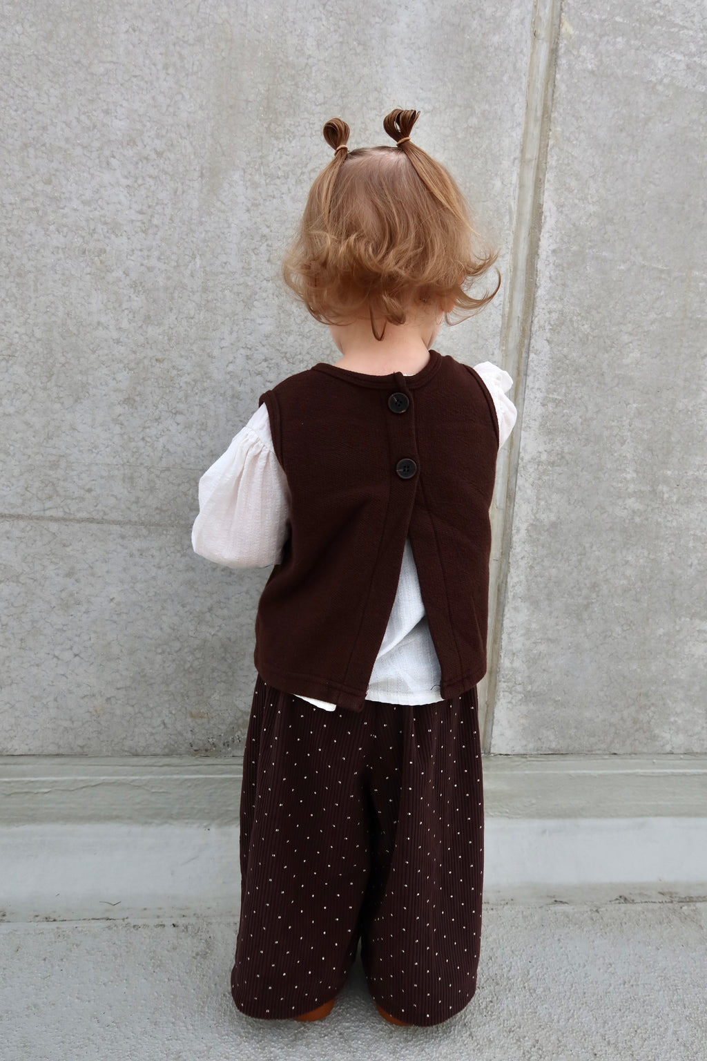 Split gilet - Brown