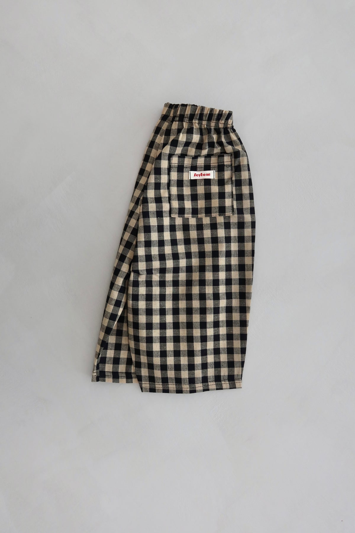 Check pants - Black/Beige