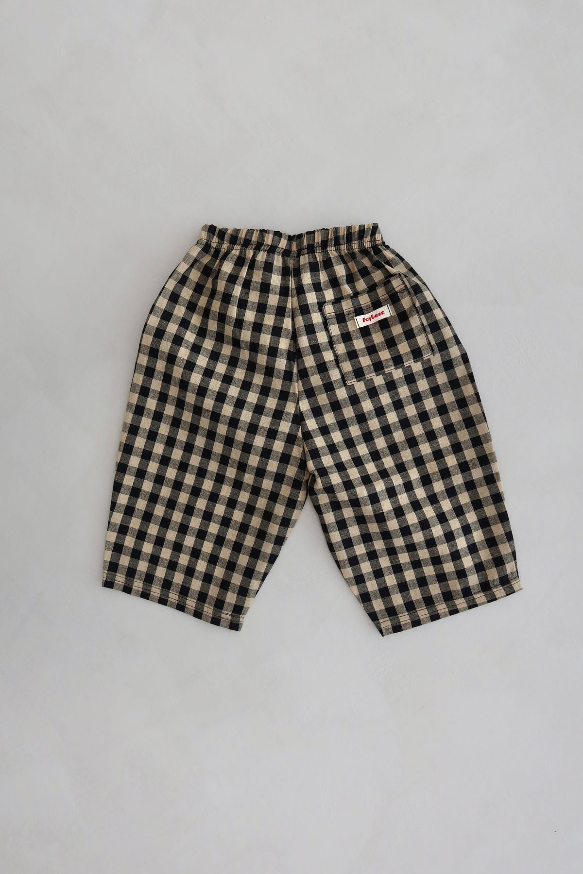 Check pants - Black/Beige