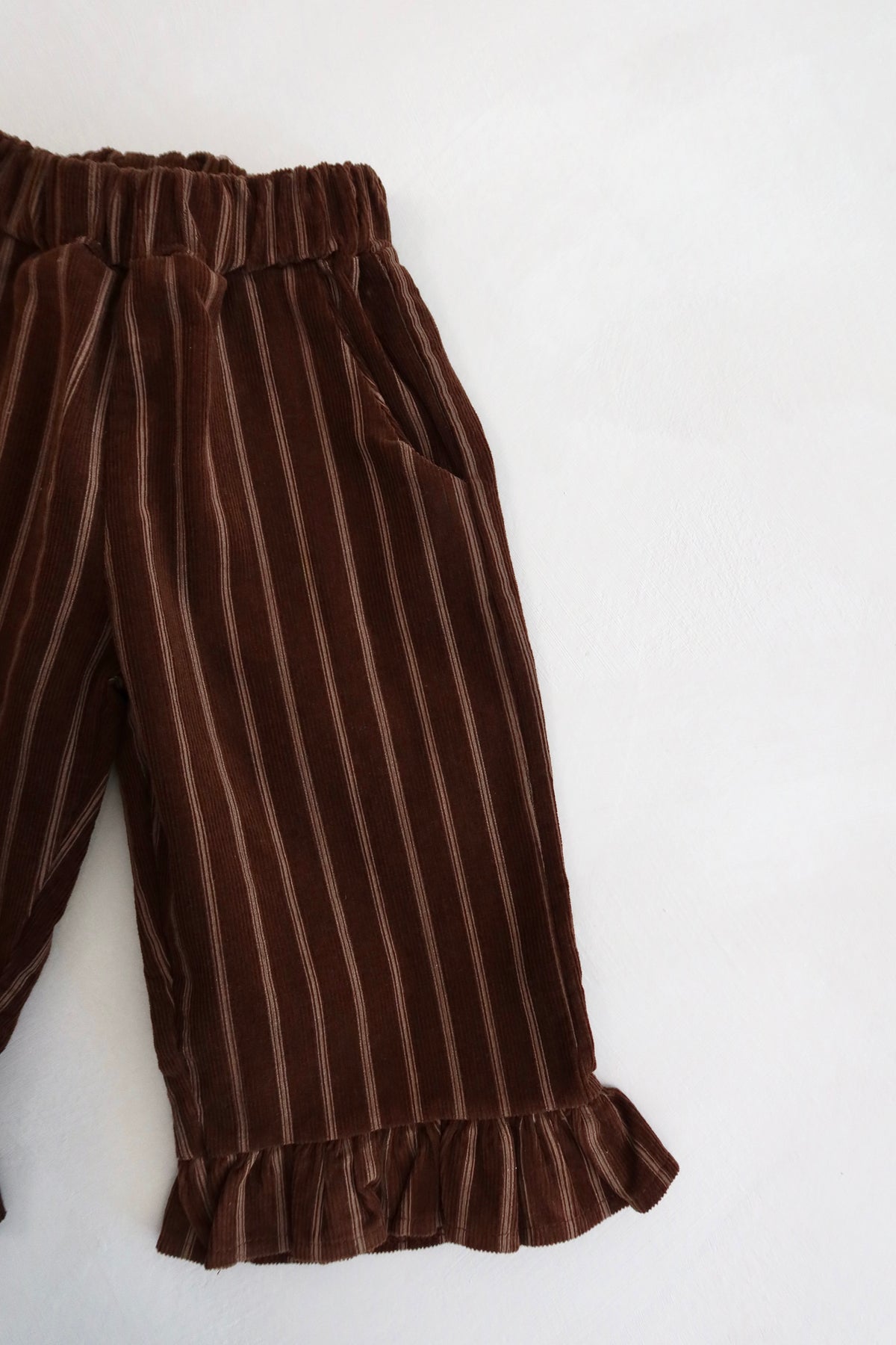 Ruffle pants - Brown