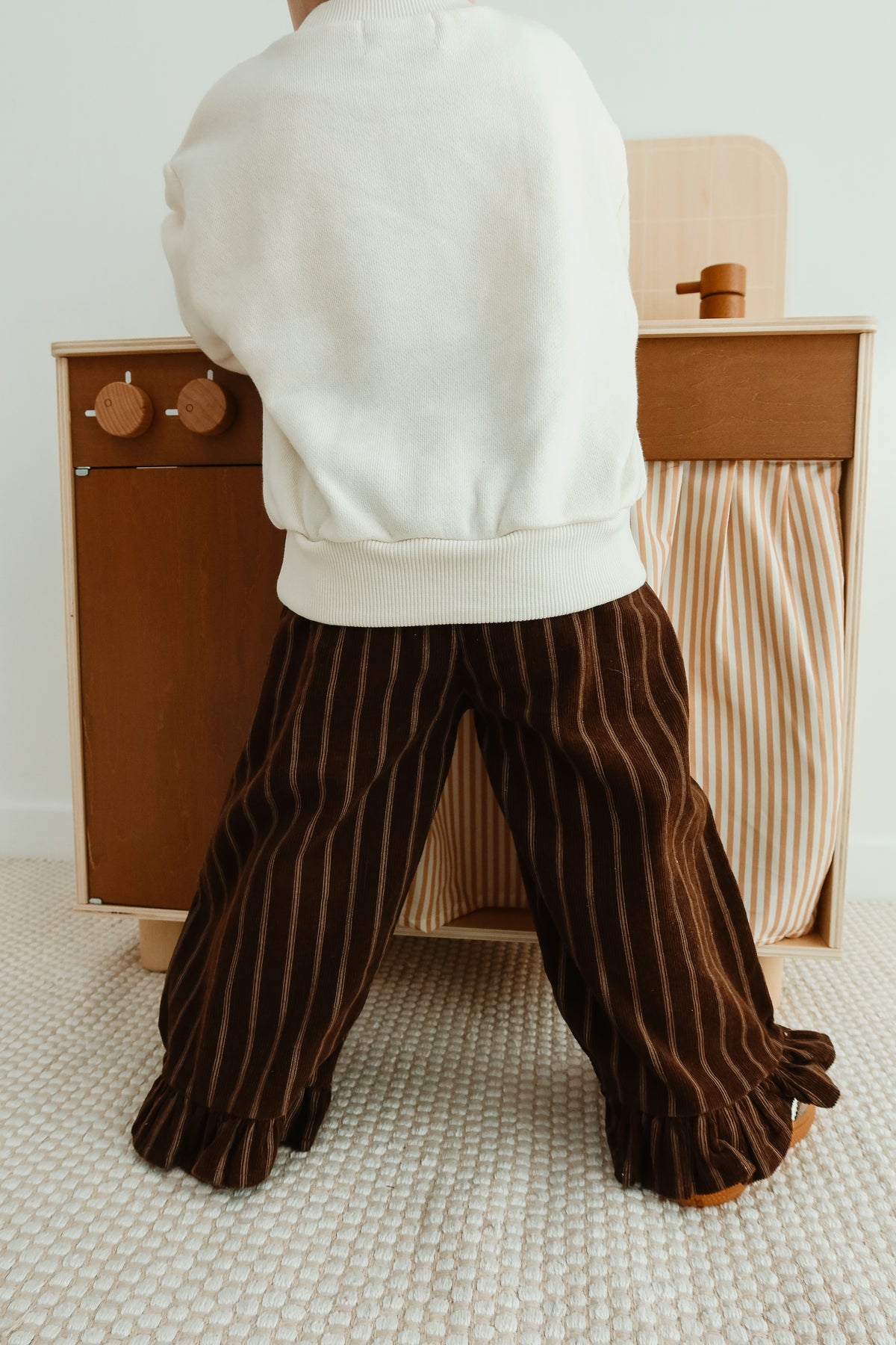 Ruffle pants - Brown