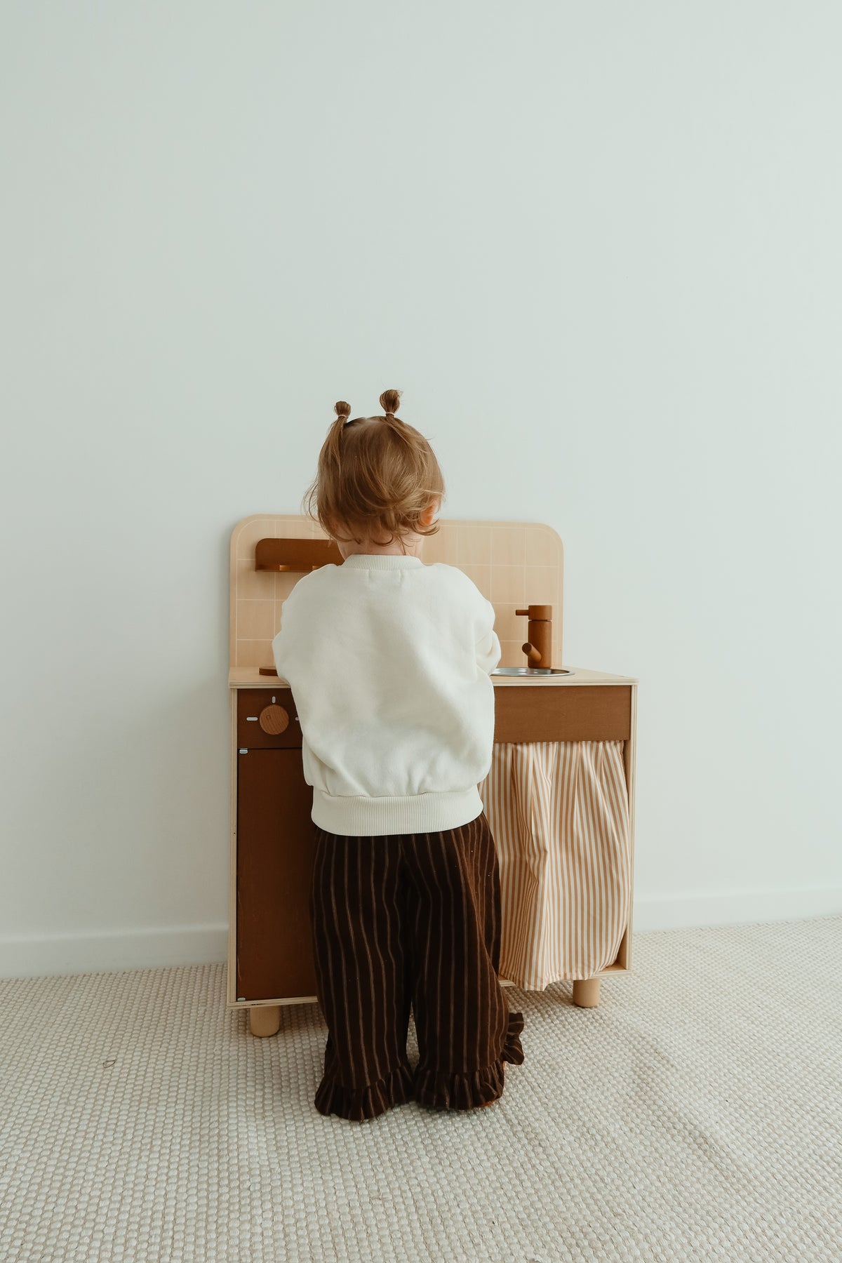 Ruffle pants - Brown