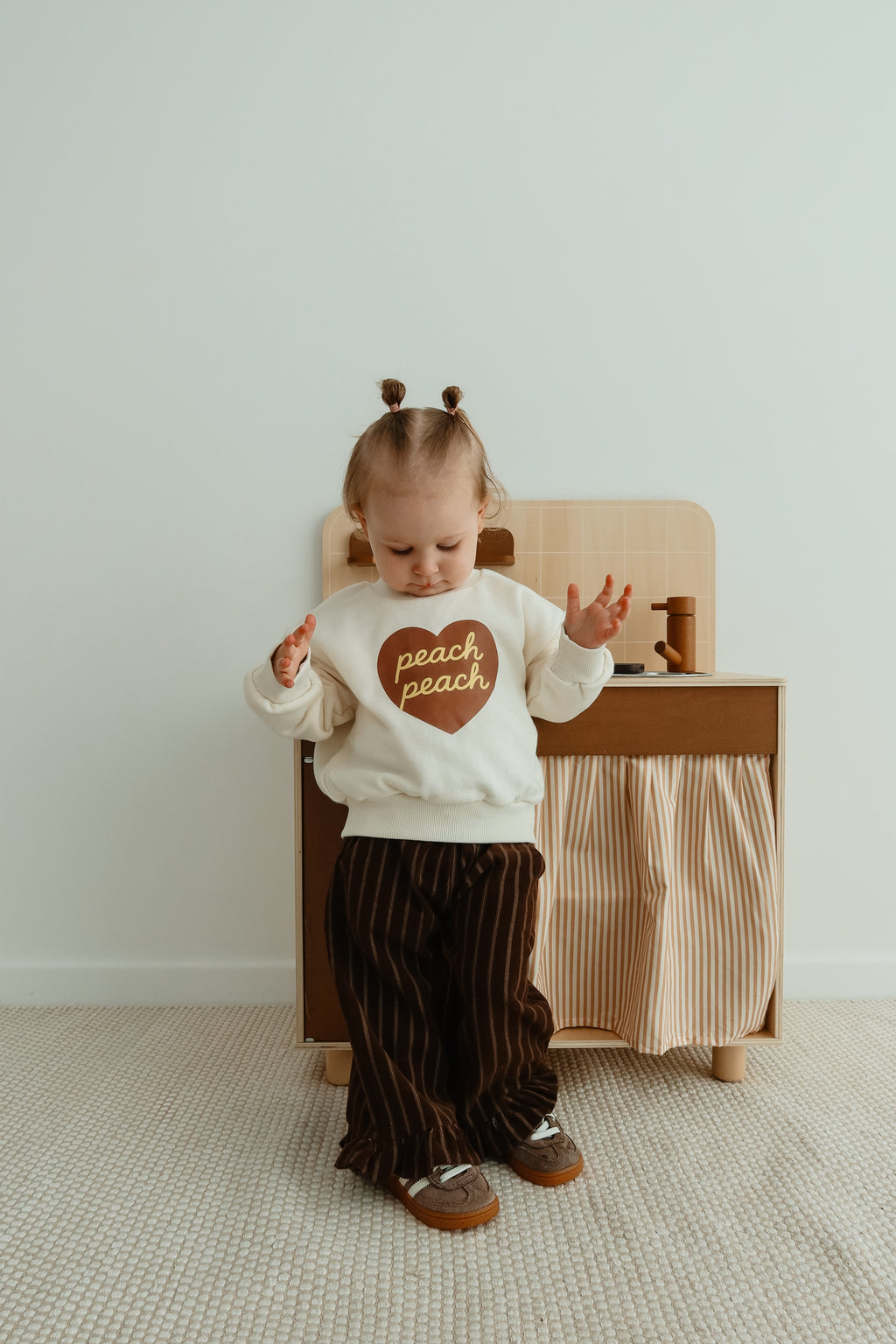 Peach sweater - Ivory